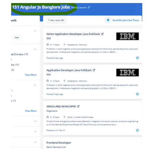 Angular JS internship jobs in Mesaieed