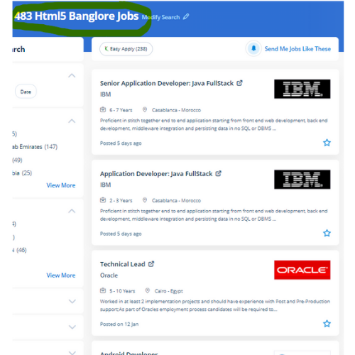 HTML 5 internship jobs in Dukhan